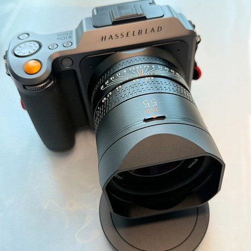 Metal square lens - square, hood